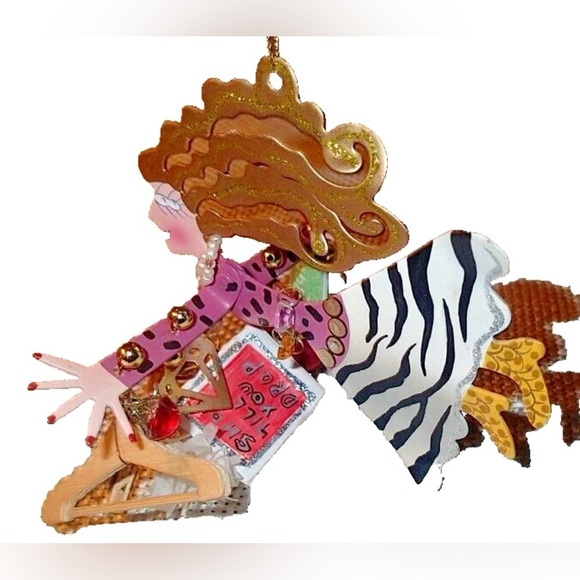 Silvestri Fanciful Flight ZEBRA SHOPPER Ornament by Karen Rossi NEW - Picture 5 of 13